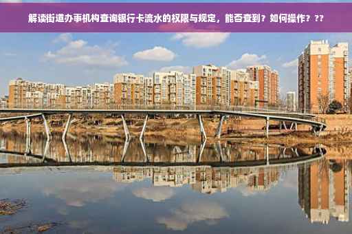 解读街道办事机构查询银行卡流水的权限与规定，能否查到？如何操作？??