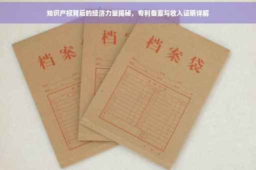 知识产权背后的经济力量揭秘，专利备案与收入证明详解
