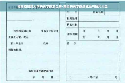 谁知道南昌大学共青学院怎么样-南昌共青学院毕业证书图片大全