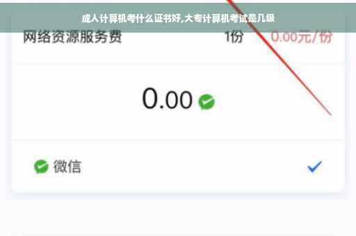 成人计算机考什么证书好,大专计算机考试是几级