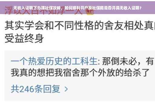 无收入证明下办理社保攻略，如何顺利开户及社保局是否开具无收入证明？