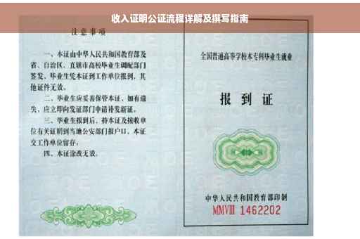 收入证明公证流程详解及撰写指南