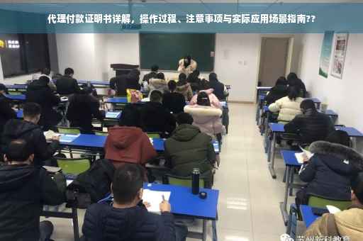 代理付款证明书详解，操作过程、注意事项与实际应用场景指南??