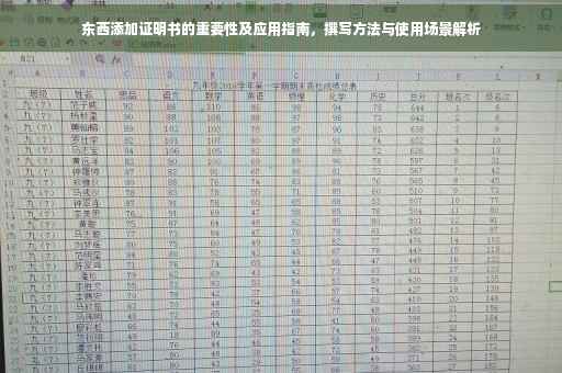 东西添加证明书的重要性及应用指南，撰写方法与使用场景解析