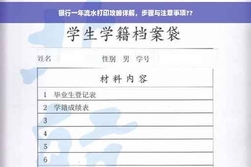 银行一年流水打印攻略详解，步骤与注意事项??