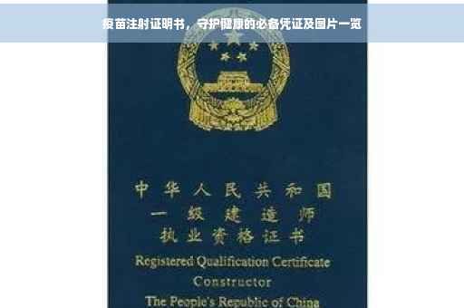 疫苗注射证明书，守护健康的必备凭证及图片一览