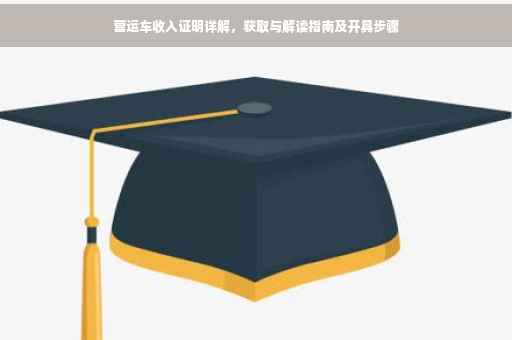 营运车收入证明详解，获取与解读指南及开具步骤