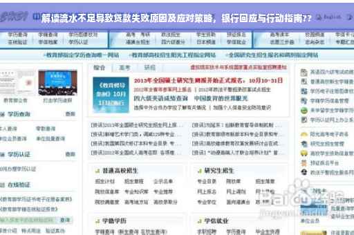解读流水不足导致贷款失败原因及应对策略，银行回应与行动指南??