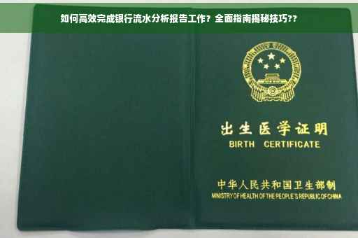 如何高效完成银行流水分析报告工作？全面指南揭秘技巧??