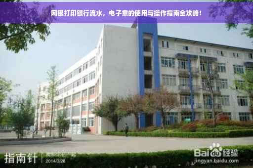网银打印银行流水，电子章的使用与操作指南全攻略！