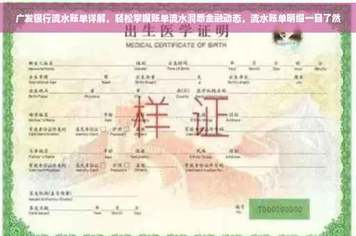 广发银行流水账单详解，轻松掌握账单流水洞悉金融动态，流水账单明细一目了然