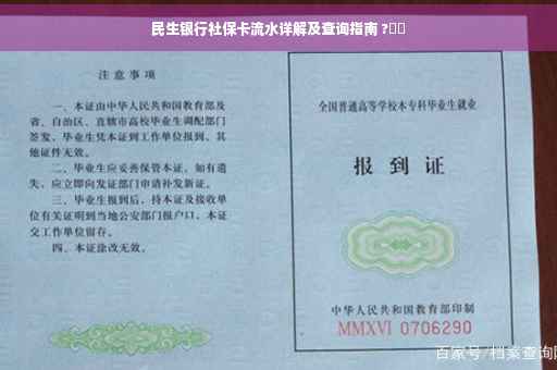 民生银行社保卡流水详解及查询指南 ?⚡️