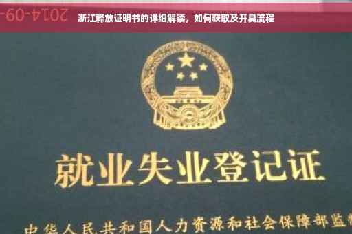 浙江释放证明书的详细解读，如何获取及开具流程