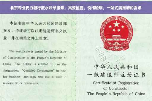 北京专业代办银行流水账单服务，高效便捷，价格透明，一站式满足您的需求