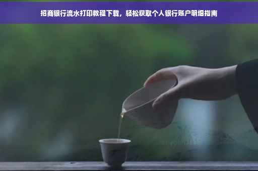 招商银行流水打印教程下载，轻松获取个人银行账户明细指南