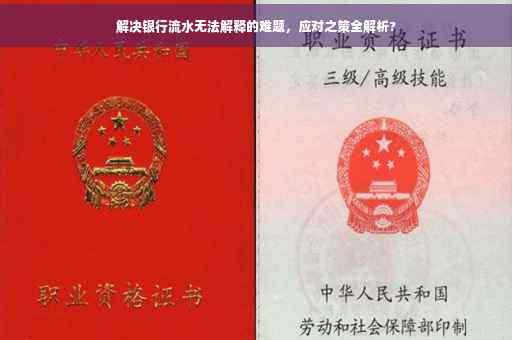 解决银行流水无法解释的难题，应对之策全解析?