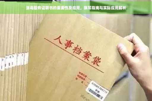 消毒服务证明书的重要性及应用，撰写指南与实际应用解析