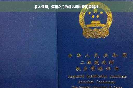 收入证明，信用之门的钥匙与税务问题解析