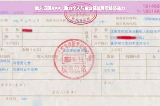 收入证明APP，助力个人与企业高效展示经济实力