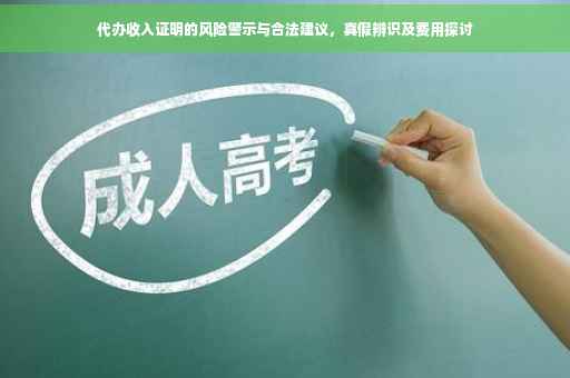 代办收入证明的风险警示与合法建议，真假辨识及费用探讨