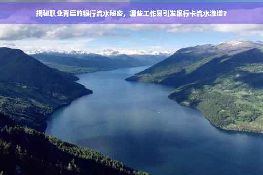 揭秘职业背后的银行流水秘密，哪些工作易引发银行卡流水激增？