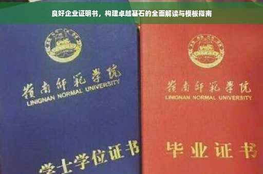 良好企业证明书，构建卓越基石的全面解读与模板指南