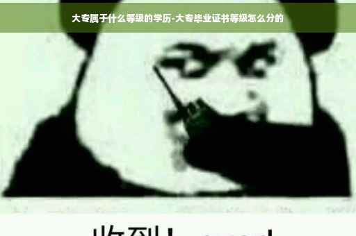 大专属于什么等级的学历-大专毕业证书等级怎么分的