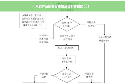 双女户证明书写指南及证明书格式 ⚡️?