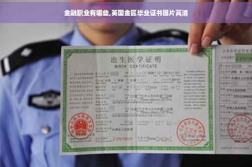 金融职业有哪些,英国金匠毕业证书图片高清