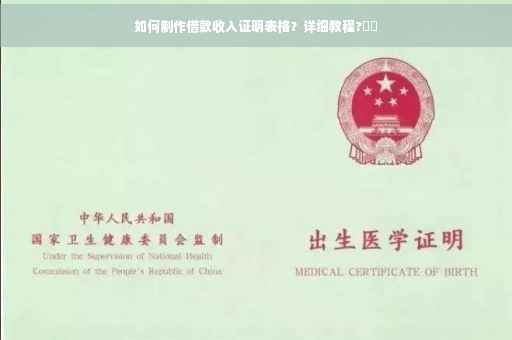 如何制作借款收入证明表格？详细教程?⚡️