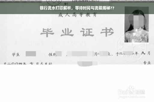 银行流水打印解析，等待时间与流程揭秘??
