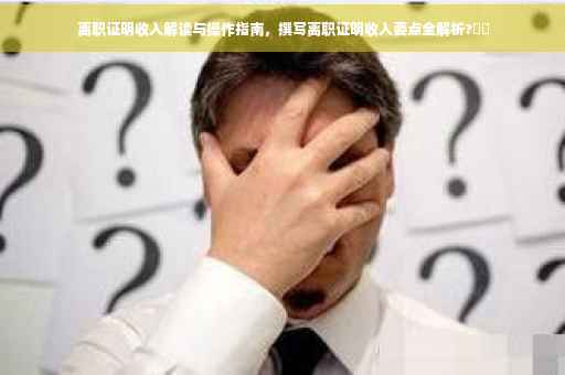 离职证明收入解读与操作指南，撰写离职证明收入要点全解析?⚡️