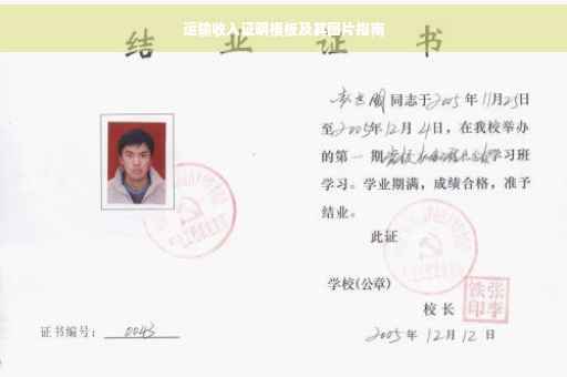 运输收入证明模板及其图片指南