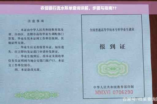 农信银行流水账单查询详解，步骤与指南??