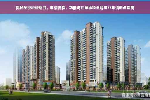 揭秘免征税证明书，申请流程、功能与注意事项全解析??申请地点指南