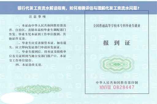 银行代发工资流水解读指南，如何准确评估与理解代发工资流水问题？