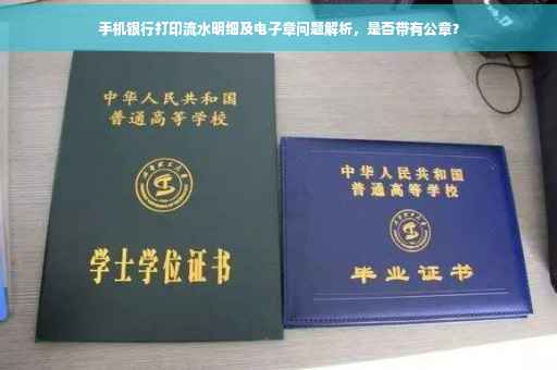 手机银行打印流水明细及电子章问题解析，是否带有公章？