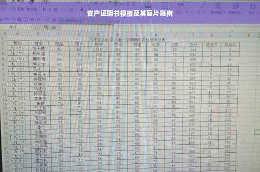 资产证明书模板及其图片指南