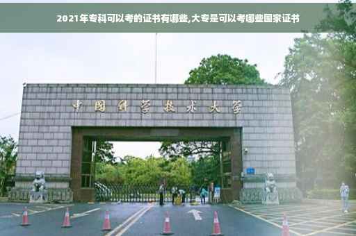 2021年专科可以考的证书有哪些,大专是可以考哪些国家证书