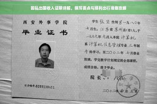 因私出国收入证明详解，撰写要点与顺利出行准备攻略