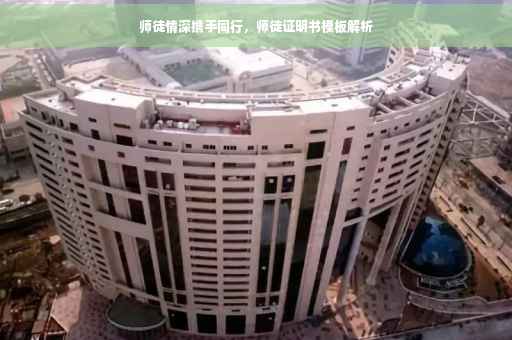师徒情深携手同行，师徒证明书模板解析