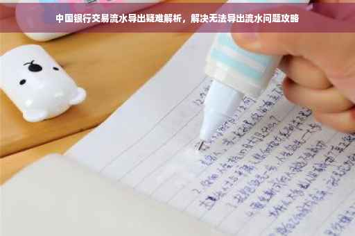 中国银行交易流水导出疑难解析，解决无法导出流水问题攻略