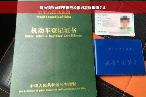 病历销毁证明书模板及销毁流程指南 ?⚕️