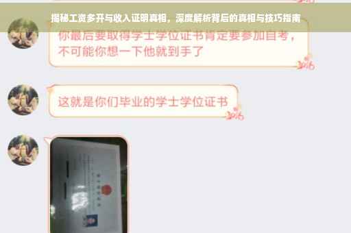 揭秘工资多开与收入证明真相，深度解析背后的真相与技巧指南