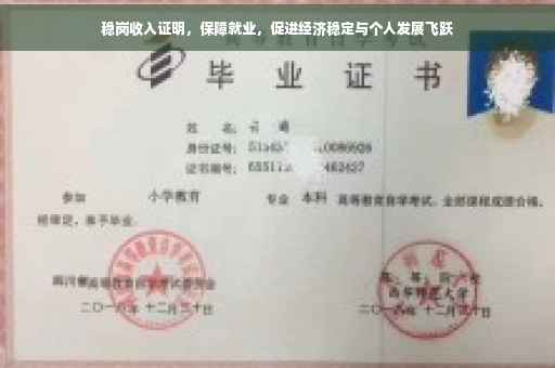 稳岗收入证明，保障就业，促进经济稳定与个人发展飞跃