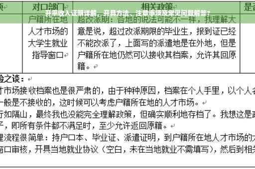 开平收入证明详解，开具方法、注意事项及常见问题解答?