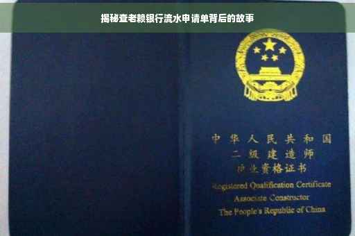 揭秘查老赖银行流水申请单背后的故事