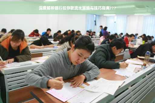 深度解析银行拉存款流水策略与技巧指南???
