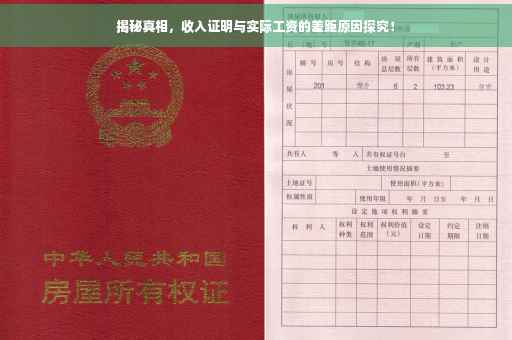 揭秘真相，收入证明与实际工资的差距原因探究！