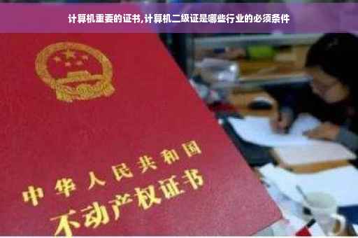 计算机重要的证书,计算机二级证是哪些行业的必须条件